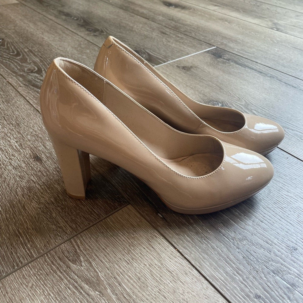 Clarks platform heels